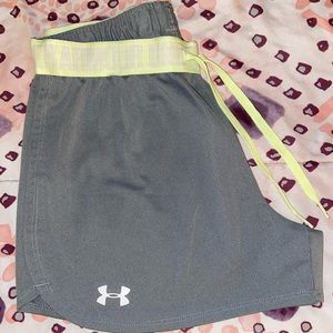 Under Armour shorts.